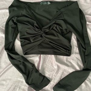 Off the shoulder crop top